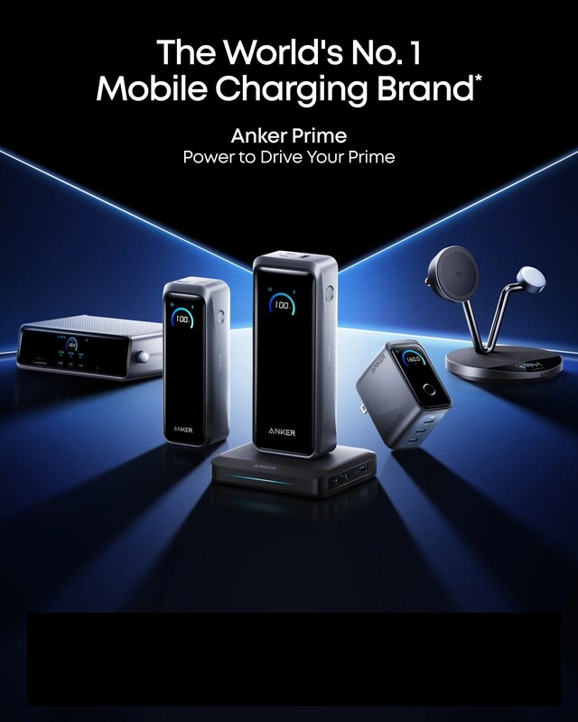 Универсальная мобильная батарея Anker Prime 26000mAh 300W Black (A110AH11)