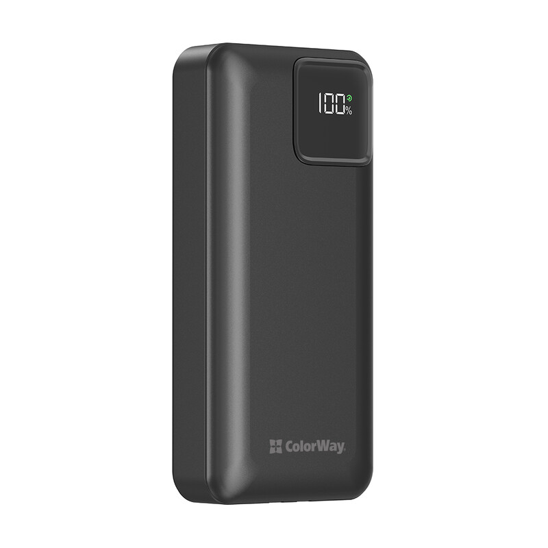 Универсальная мобильная батарея ColorWay Optimal Power 20000mAh Black (CW-PB200LPB5BK-PDD)