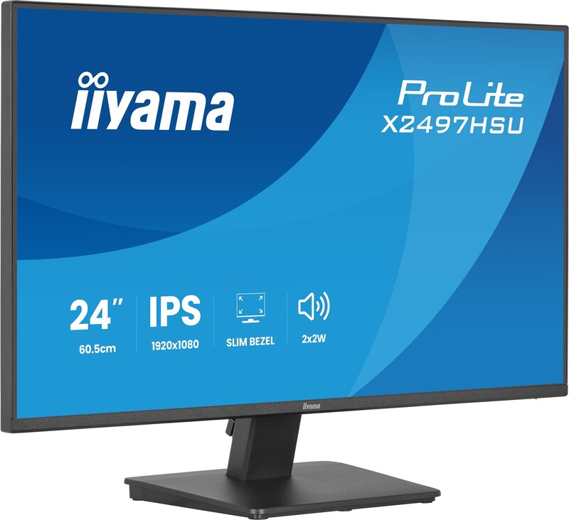 Монiтор Iiyama 23.8" ProLite X2497HSU-B1 IPS Black 120Hz