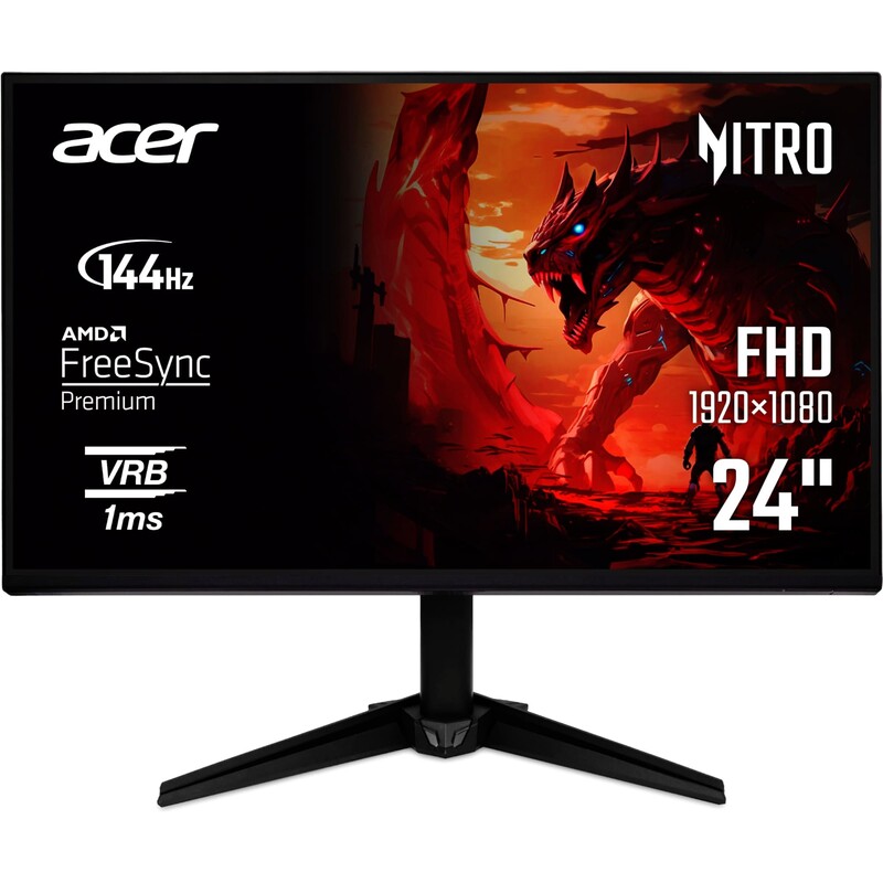 Монітор Acer 23.8" QG241YP6bmipx (UM.QQ1EE.601) IPS Black 144Hz