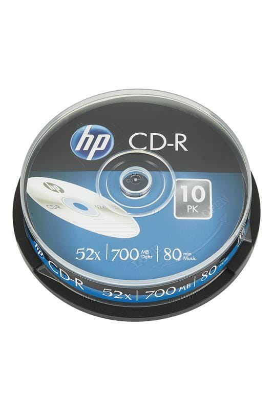 CD-R HP (69308 /CRE00019-3) 700MB 52x, шпиндель, 10 шт