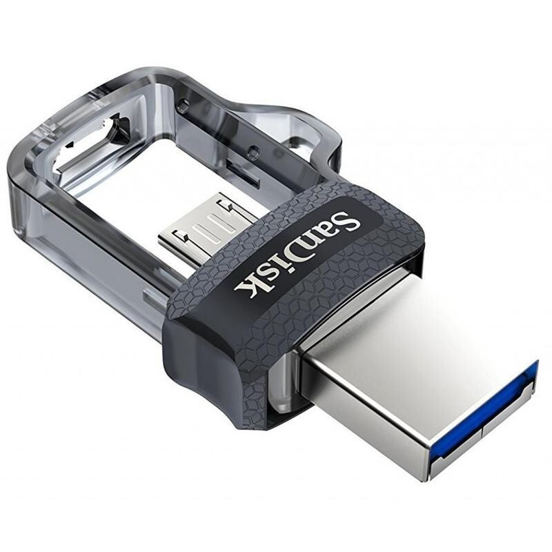 Флеш-накопитель USB3.0 128GB OTG SanDisk Ultra Dual Black (SDDD3-128G-G46)