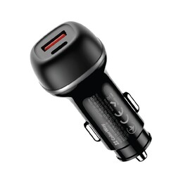 Автомобильное зарядное устройство ColorWay 2USB (Type-C PD65W + USB QC3.0 18W) 83W Black (CW-CHA068PD-BK)
