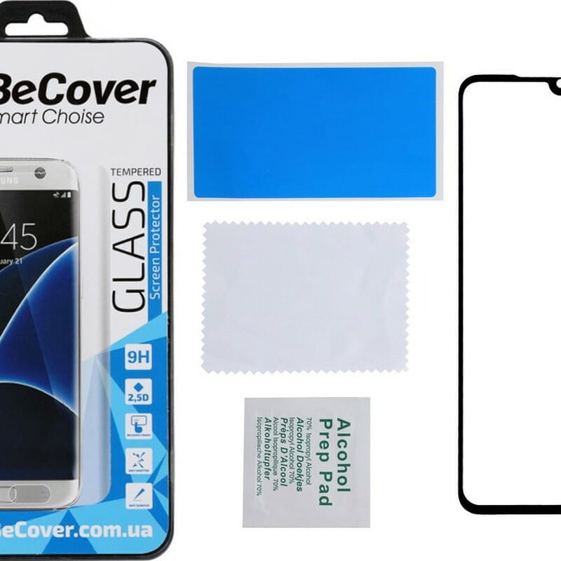 Защитное стекло BeCover для Oppo A52 Black (705107)