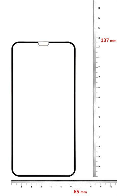 Защитное стекло BeCover для Apple iPhone X/XS Black (702622)