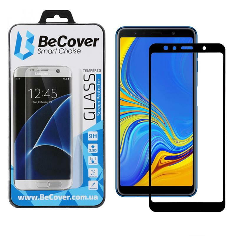 Защитное стекло BeCover для Samsung Galaxy A7 (2018) SM-A750 Black (702948)