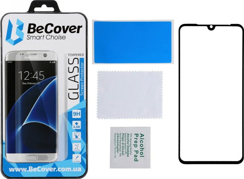 Защитное стекло BeCover для Huawei P Smart Pro Black (704613)