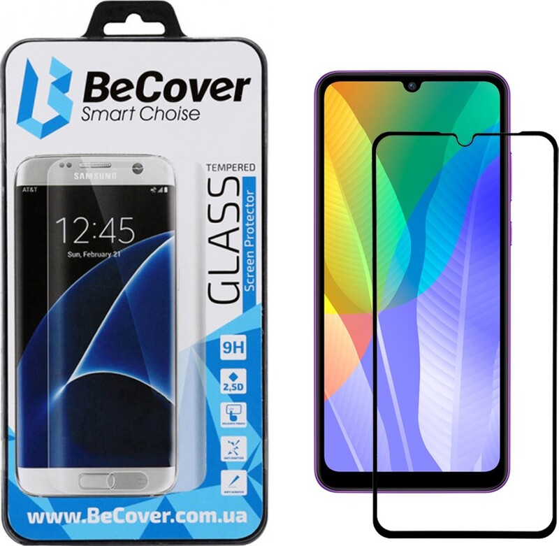 Захисне скло BeCover для Huawei Y6p Black (705037)