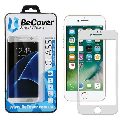 Фото - Защитное стекло / пленка Becover Захисне скло  для Apple iPhone SE /8/7 White  701041  2020(701041)