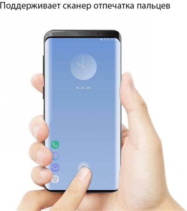 Защитное стекло Drobak для Samsung Galaxy S10 SM-G973 Black, 3D (441614)