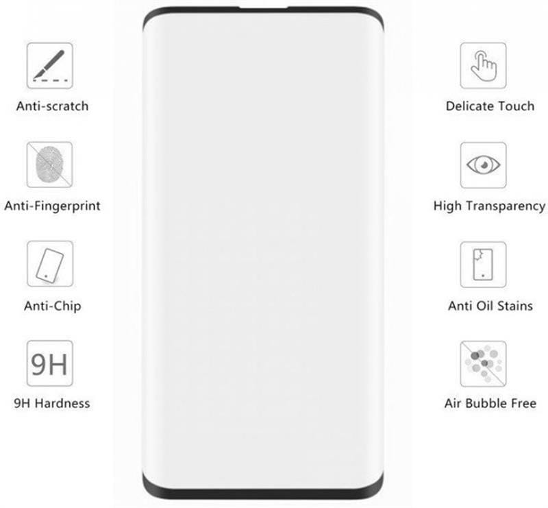 Защитное стекло Drobak для Samsung Galaxy S10 SM-G973 Black, 3D (441614)