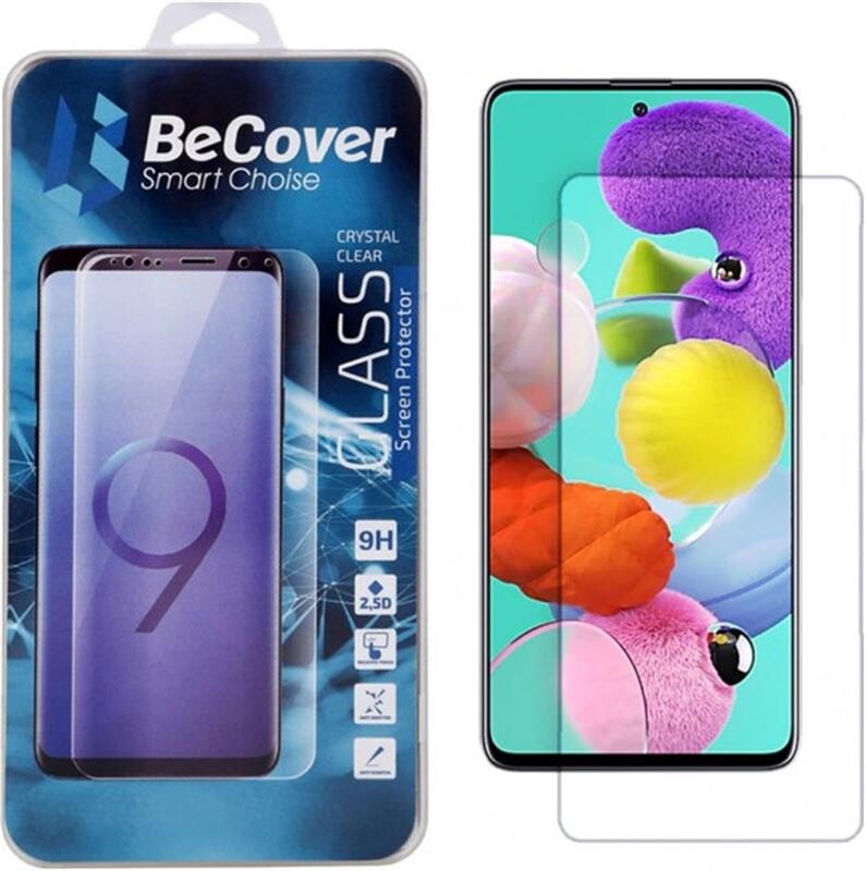 Защитное стекло BeCover для Samsung Galaxy A51 SM-A515 Crystal Clear Glass (704669)