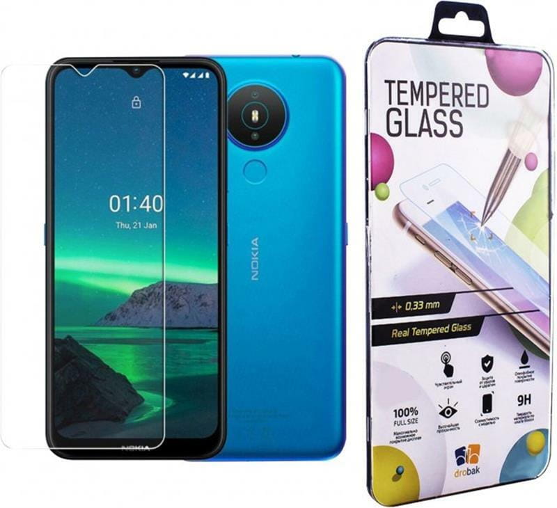 Защитное стекло Drobak для Nokia 1.4 Transparent (464657)