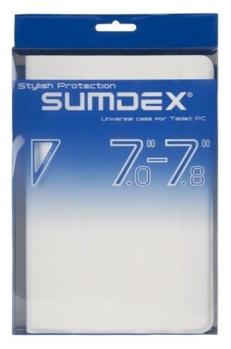 Чехол-книжка Sumdex универсальный 7" White (TCC-700WT)