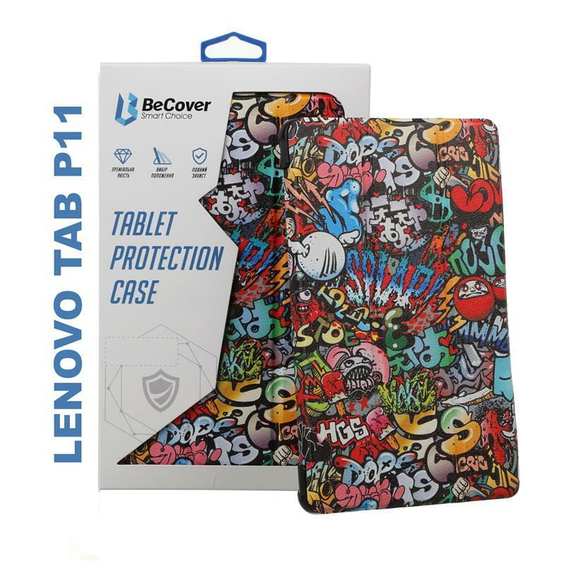 Чехол-книжка BeCover Smart Case для Lenovo Tab P11/Tab P11 Plus Graffiti (706102)