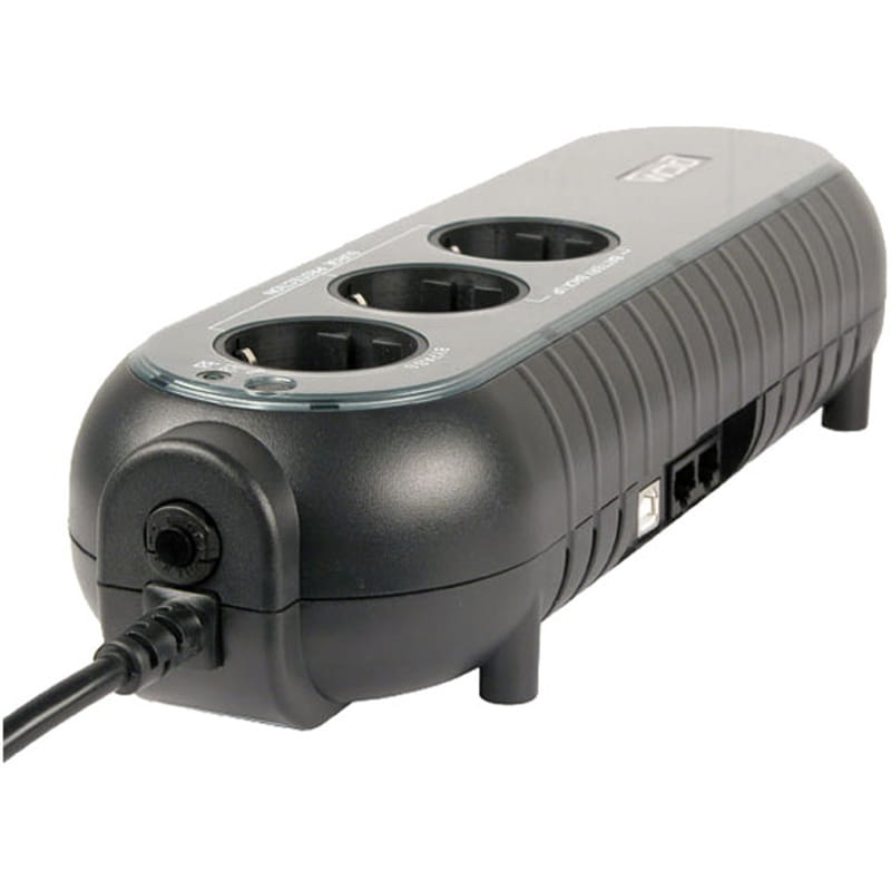 Джерело безперебійного живлення  Powercom WOW 500, 3 x евро, USB (00210082)