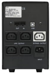 Джерело безперебійного живлення Powercom 1000VA/600W, 5xIEC, USB (BNT-1000AP)