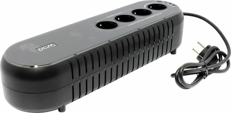 ИБП Powercom WOW-1000U, Off-Line, 4 x евро, USB, RJ-45, пластик (00210088)