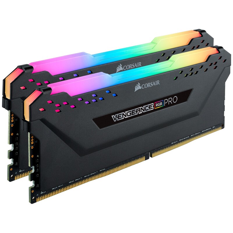Модуль памяти DDR4 2x8GB/3600 Corsair Vengeance RGB Pro Black (CMW16GX4M2D3600C18)