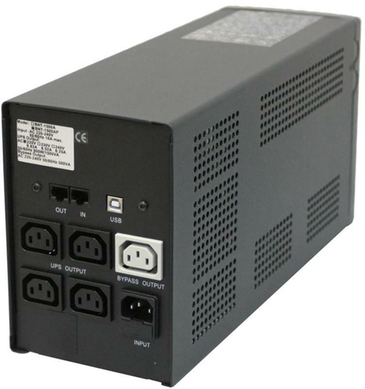 ИБП Powercom BNT-2000AP, Lin.int., AVR, 5 x IEC, USB, RJ-45, металл (00210120)