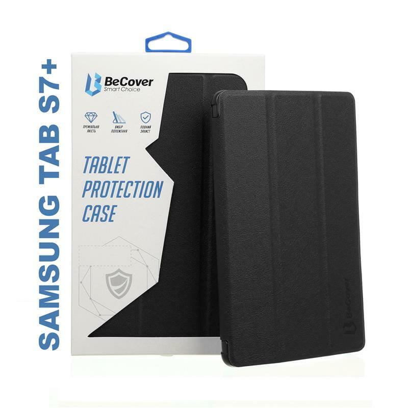 Чехол-книжка BeCover Smart для Samsung Galaxy Tab S7+ SM-T970/SM-T975 Black (705225)