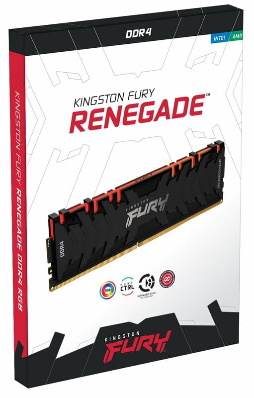 Модуль памяти DDR4 2x32GB/3200 Kingston Fury Renegade RGB (KF432C16RBAK2/64)