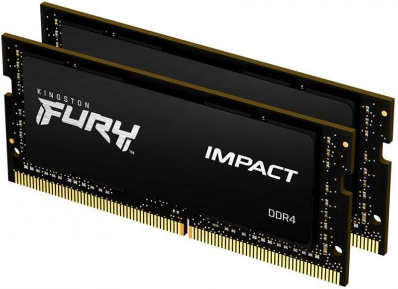 Модуль пам`ятi SO-DIMM 2x32GB/3200 DDR4 Kingston Fury Impact (KF432S20IBK2/64)