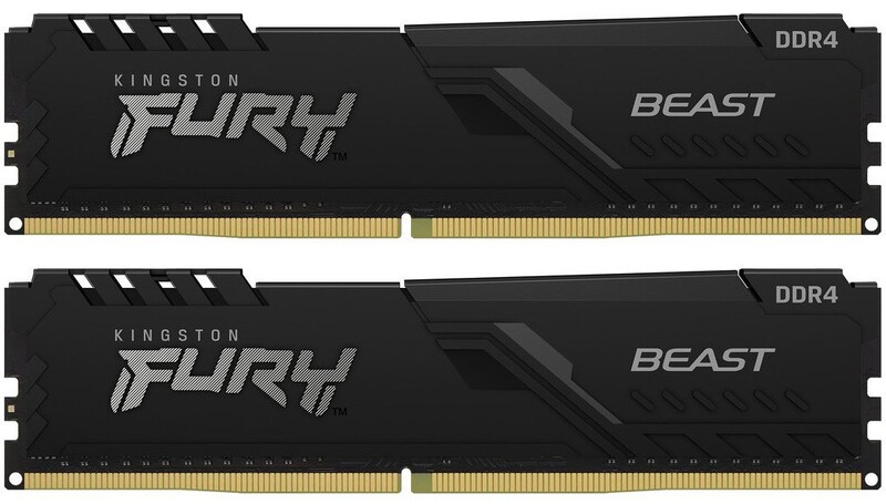 Модуль памяти DDR4 2x32GB/3600 Kingston Fury Beast Black (KF436C18BBK2/64)