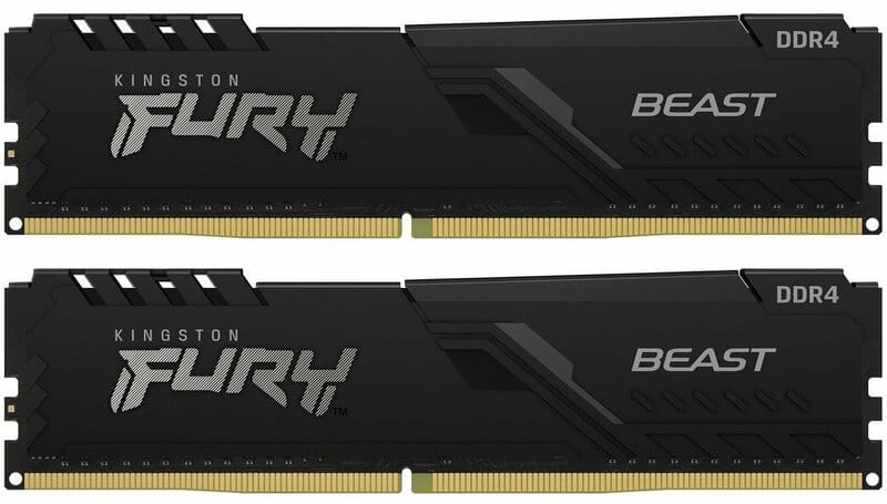 Модуль памяти DDR4 2x32GB/3600 Kingston Fury Beast Black (KF436C18BBK2/64)