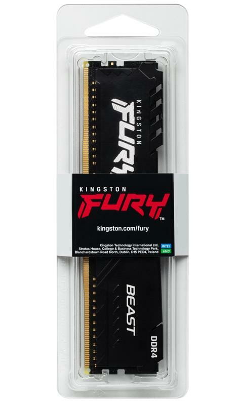 Модуль пам`ятi DDR4 32GB/2666 Kingston Fury Beast Black (KF426C16BB/32)