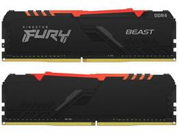 Модуль памяти DDR4 2x16GB/3733 Kingston Fury Beast RGB Black (KF437C19BB1AK2/32)