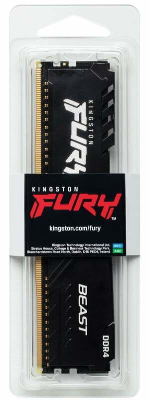 Модуль памяти DDR4 16GB/3200 Kingston Fury Beast Black (KF432C16BB1/16)