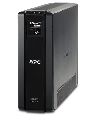 ИБП APC Back-UPS Pro 1500VA CIS, Lin.int., AVR, 3хSchuko, RJ-11, RJ-45, USB, RS232, пластик (BR1500G-RS)