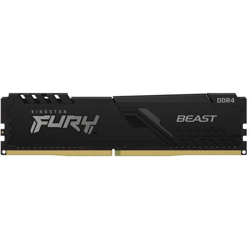 Модуль памяти DDR4 8GB/2666 Kingston Fury Beast Black (KF426C16BB/8)