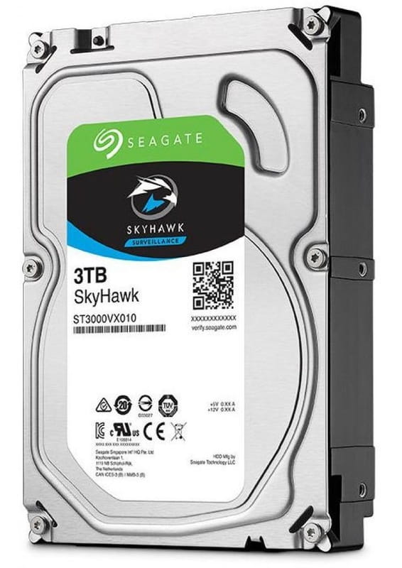 Накопитель HDD SATA 3.0TB Seagate SkyHawk Surveillance 5900rpm  256MB (ST3000VX009)