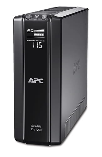 ИБП APC Back-UPS Pro 1200VA, CIS, Lin.int., AVR, 6 х Schuko, USB, RS232, RJ-11, RJ45, металл (BR1200G-RS)