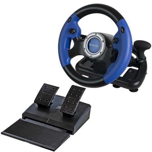 Кермо  Defender Challenge Turbo GT (64350) Black-Blue USB