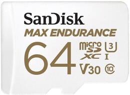 Карта пам`ятi MicroSDXC 64GB UHS-I/U3 Class 10 SanDisk Max Endurance R100/W40MB/s (SDSQQVR-064G-GN6IA)