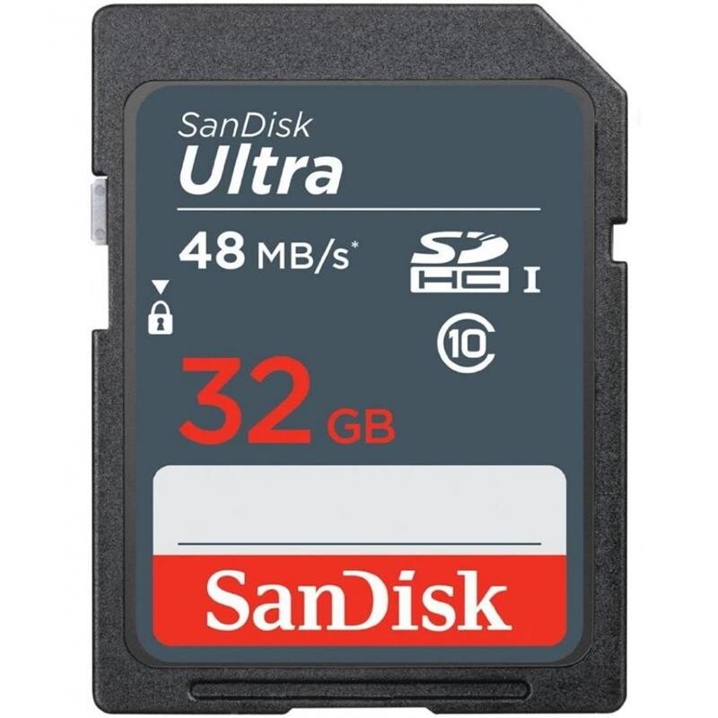 Карта памяти SDHC 32GB UHS-I Class 10 SanDisk Ultra (SDSDUNR-032G-GN3IN)