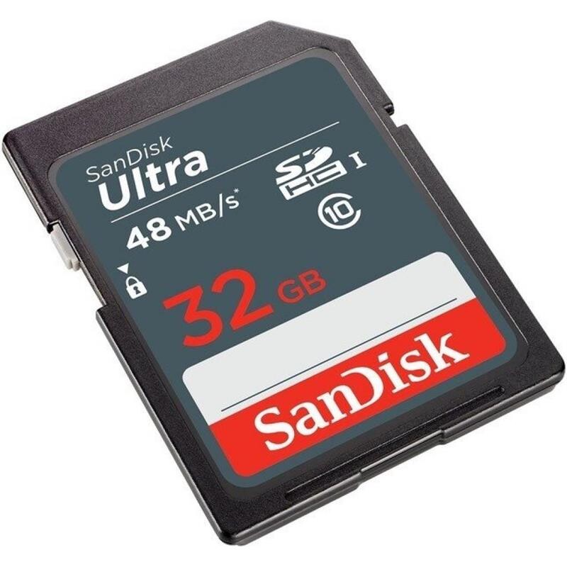 Карта памяти SDHC 32GB UHS-I Class 10 SanDisk Ultra (SDSDUNR-032G-GN3IN)