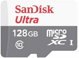 Карта памяти MicroSDXC 128GB UHS-I Class 10 SanDisk Ultra R100/W10MB/s + SD-адаптер (SDSQUNR-128G-GN3MA)