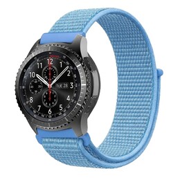 Ремешок BeCover Nylon Style для Samsung Galaxy Watch 42mm/Watch Active/Active 2 40/44mm/Watch 3 41mm/Gear S2 Classic/Gear Sport Aqua Blue (714994)