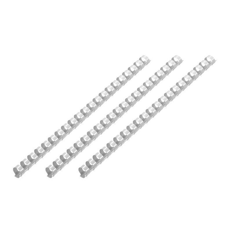 Пружина пластиковая 2E A4, 14 мм, светло-серая, 100шт (2E-PL14-100LG)