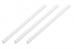 Пружина пластиковая 2E A4, 22 мм, белая, 50шт (2E-PL22-50WH)