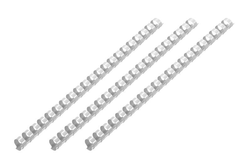 Пружина пластиковая 2E A4, 22 мм, светло-серая, 50шт (2E-PL22-50LG)