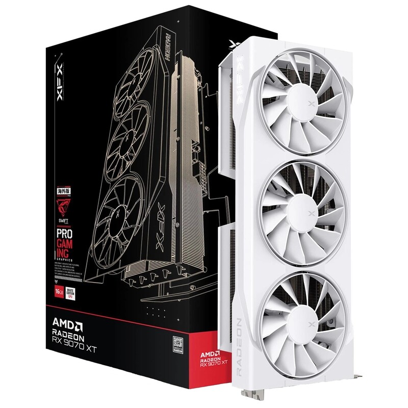 Видеокарта AMD Radeon RX 9070 XT 16GB GDDR6 Swift Triple Fan Gaming Edition XFX (RX-97TSWF3W9)