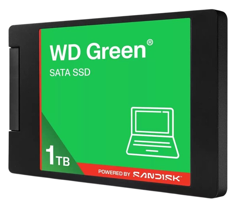 Накопичувач SSD 1TB WD Green 2.5 SATAIII 3D NAND (WDS100T5G0A-00CPT0)