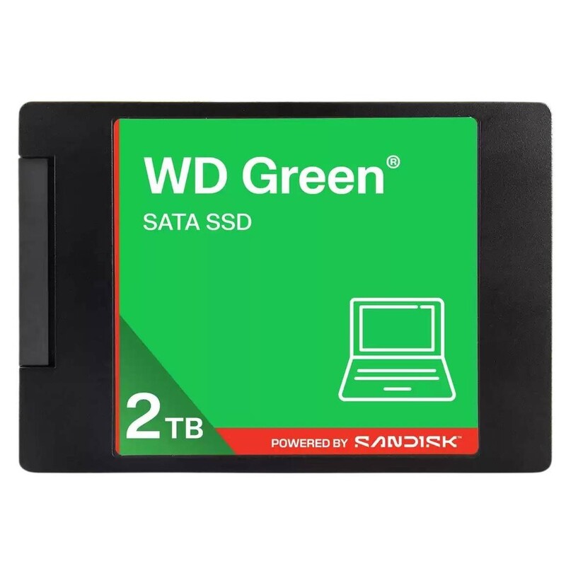 Накопитель SSD 2TB WD Green 2.5 SATAIII 3D NAND (WDS200T5G0A-00CPT0)