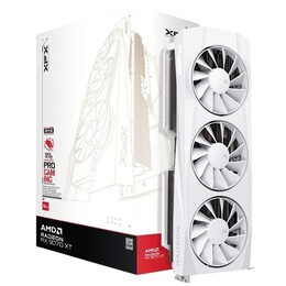 Видеокарта AMD Radeon RX 9070 XT 16GB GDDR6 Quicksilver Gaming Edition White XFX (RX-97TQICKW9)