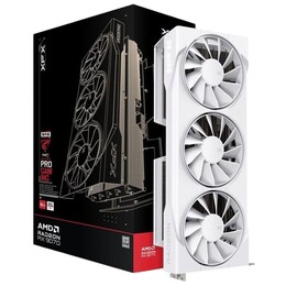 Видеокарта AMD Radeon RX 9070 16GB GDDR6 Swift OC Triple Fan Gaming Edition White XFX (RX-97SWFB3W9)